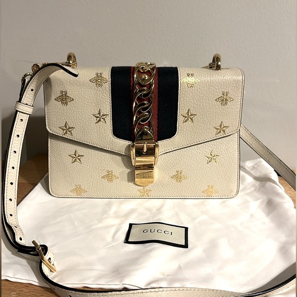 Gucci Small Sylvie Bee Star Mini Bag - Picture 1 of 11
